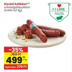 Spar Gyulai kolbász ajánlat