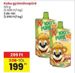 Spar Kubu Gyümölcspüré ajánlat