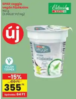 Spar SPAR veggie vegán főzőkrém ajánlat