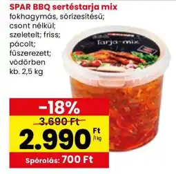 Spar SPAR BBQ sertéstarja mix ajánlat