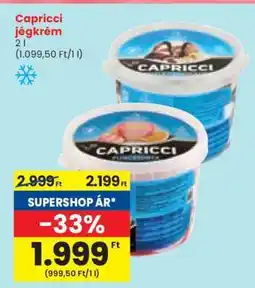 Spar Capricci jégkrém ajánlat