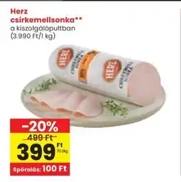 Spar Herz csirkemellsonka ajánlat