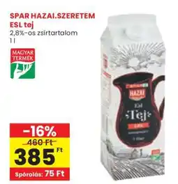 Spar SPAR HAZAI.SZERETEM ESL tej ajánlat