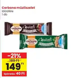 Spar CERBONA Müzliszelet ajánlat