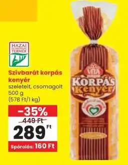 Spar Szívbarát korpás kenyér ajánlat