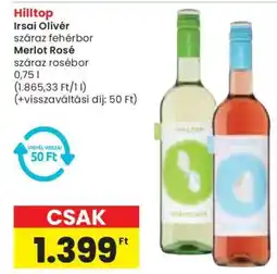 Spar Hilltop Irsai Olivér / Merlot Rosé ajánlat