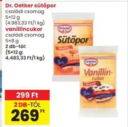 Spar Dr. Oetker sütőpor és vanillincukor ajánlat