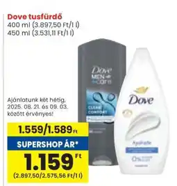Spar Dove tusfürdő ajánlat