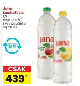 Spar Jana ízesített víz ajánlat