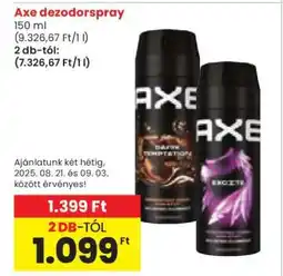 Spar Axe dezodorspray ajánlat