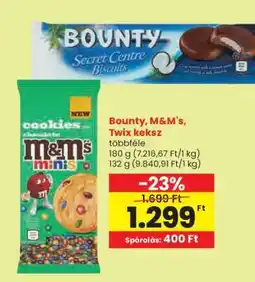 Spar Bounty, M&M's, Twix keksz ajánlat