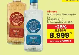 Spar Olmeca Gold tequila, Silver tequila ajánlat