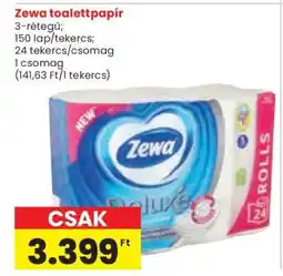 Spar Zewa toalettpapír ajánlat