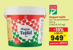 Spar Magyar tejföl ajánlat