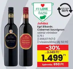 Spar Juhász Egri Bikavér, Cabernet Sauvignon ajánlat