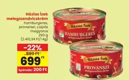 Spar Háziás Ízek melegszendvicskrém ajánlat