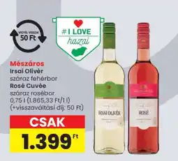 Spar Mészáros Irsai Olivér / Rosé Cuvée ajánlat
