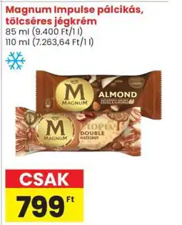 Spar Magnum Impulse pálcikás, tölcséres jégkrém ajánlat