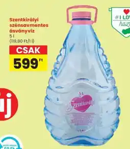 Spar SZENTKIRÁLYI Szénsavmentes ásványvíz ajánlat