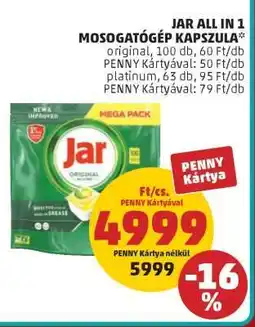 PENNY Jar All in 1 Mosogatógép Kapszula ajánlat