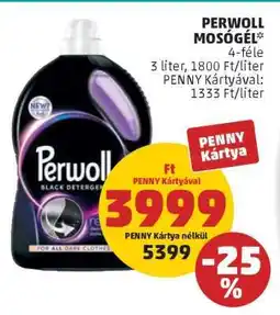 PENNY PERWOLL Mosógél ajánlat