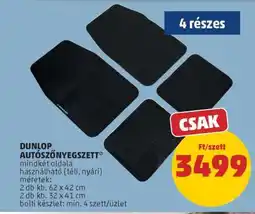 PENNY Dunlop Autószőnyegszett ajánlat