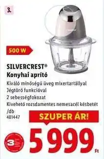 Lidl SILVERCREST Konyhai aprító ajánlat