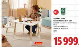 Lidl LIVARNO HOME Gyermek asztal-szék szett ajánlat