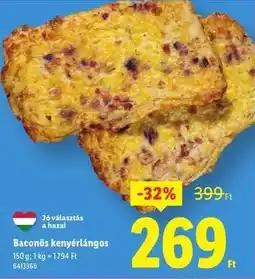 Lidl Baconös kenyérlángos ajánlat