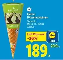 Lidl BALLINO Tölcséres jégkrém ajánlat