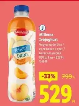 Lidl MILBONA Ivójoghurt ajánlat
