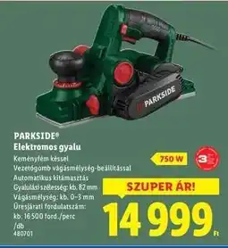 Lidl PARKSIDE Elektromos gyalu ajánlat
