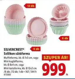 Lidl SILVERCREST Szilikon sütőforma ajánlat