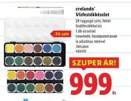 Lidl crelando Vízfestékkészlet ajánlat