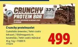 Lidl Crunchy proteinszelet ajánlat