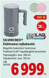 Lidl SILVERCREST Elektromos tejhabosító ajánlat