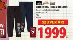 Lidl Licenc kisfiú szabadidőnadrág ajánlat