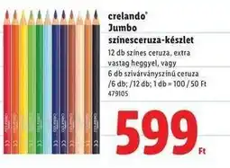 Lidl crelando Jumbo színesceruza-készlet ajánlat