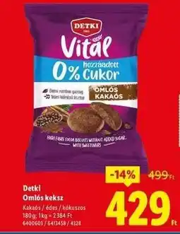 Lidl DETKI Omlós keksz ajánlat