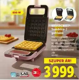 Lidl SILVERCREST Szendvics- / gofrisütő ajánlat