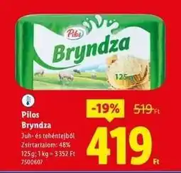 Lidl PILOS Bryndza ajánlat