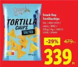 Lidl SNACK DAY Tortillachips ajánlat