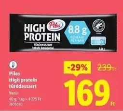 Lidl PILOS High Protein túródesszert ajánlat
