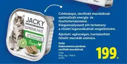 Lidl Jacky Gabonamentes pástétom sterilizált macskáknak ajánlat