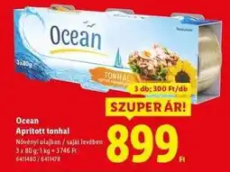 Lidl OCEAN Aprított tonhal ajánlat
