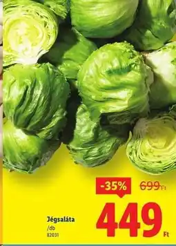 Lidl Jégsaláta ajánlat