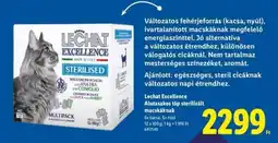 Lidl LECHAT EXCELLENCE Alutasakos táp sterilizált macskáknak ajánlat