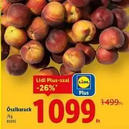 Lidl Őszibarack ajánlat