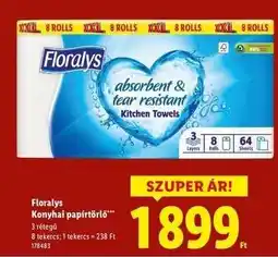 Lidl FLORALYS Konyhai papírtörlő ajánlat