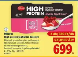 Lidl MILBONA High protein joghurtos desszert ajánlat